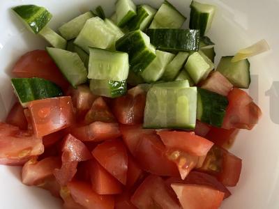 Salotas „Nauda“ su žirniais Žingsnis 1