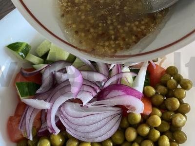 Salotas „Nauda“ su žirniais Žingsnis 5