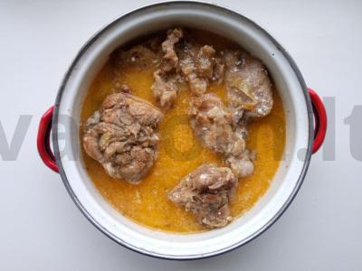 Sultingas triušis su ožkos sūriu Žingsnis 1