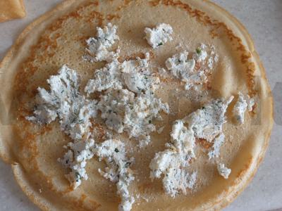 Blynai su varške ir sūriu Žingsnis 3