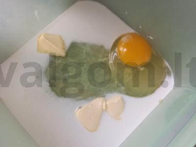 Varškės vafliai su avižų miltais Žingsnis 1