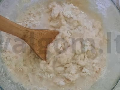 Namų lavašas iš ruginių miltų keptuvėje Žingsnis 3