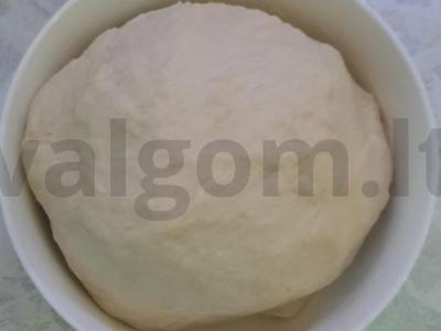 Namų lavašas iš ruginių miltų keptuvėje Žingsnis 4