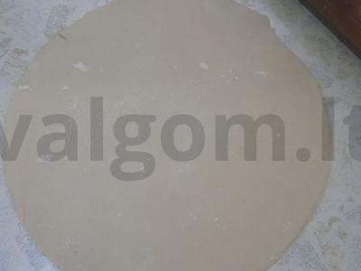 Namų lavašas iš ruginių miltų keptuvėje Žingsnis 5