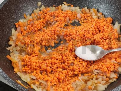 Lęšiai su daržovėmis ir prieskoniais Žingsnis 5