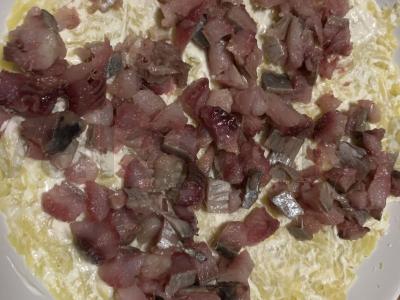 Silkė po kailiu su morkomis Žingsnis 4