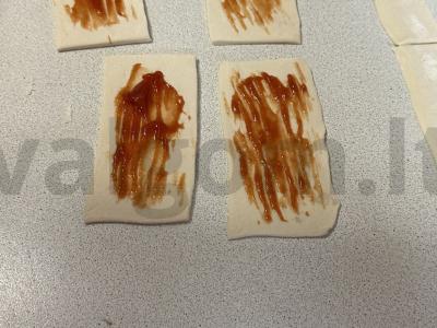 Prancūziškas dešrainis Žingsnis 1