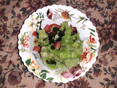 Gaivus wakame salotas Žingsnis 4