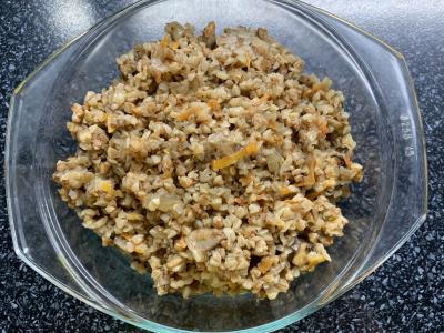 Grikių košė su grybais pagrindine nuotrauka