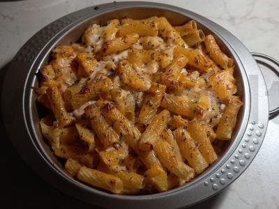 Makaronų, žiedinių kopūstų ir moliūgų apkepas pagrindine nuotrauka