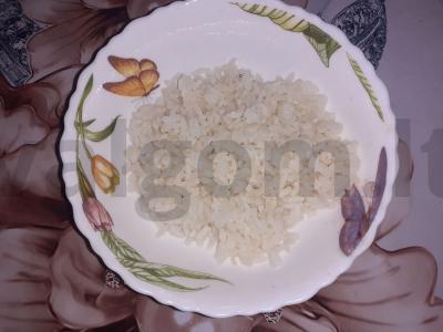 Ryžių apkepas su mungo daigais Žingsnis 1