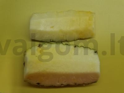 Tropinis ananasų desertas su kokosų grietinėle Žingsnis 1