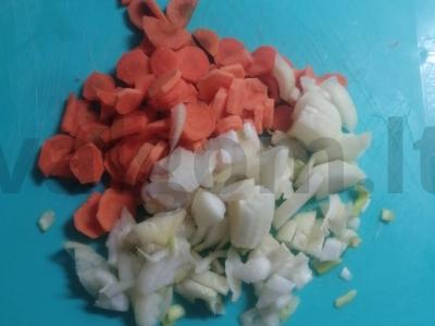 Grietinėlės sriuba su meatballs Žingsnis 2