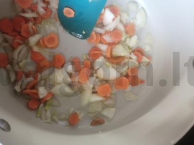 Grietinėlės sriuba su meatballs Žingsnis 3