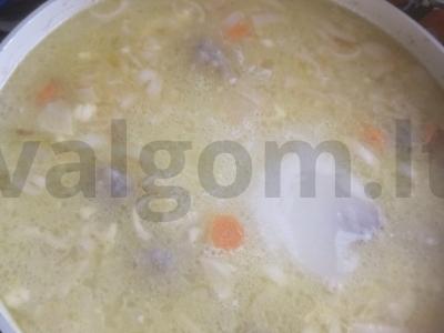 Grietinėlės sriuba su meatballs Žingsnis 11