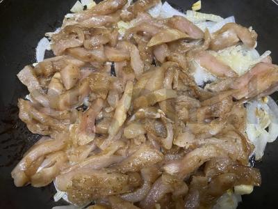 Karštas vištienos salotas su daržovėmis Žingsnis 3