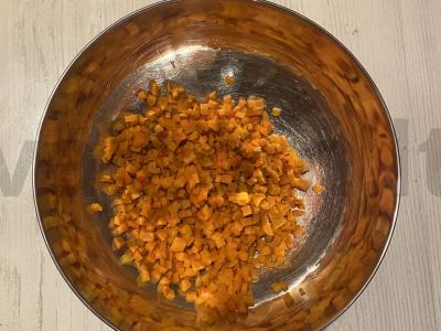 Klasikinis vinigretas su prieskoniais Žingsnis 1