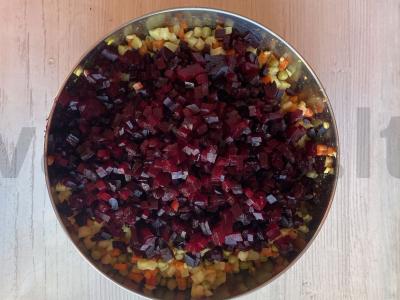 Klasikinis vinigretas su prieskoniais Žingsnis 4