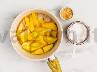 Kramblas su rambutanu, mangais ir prieskoniu ledais Žingsnis 4