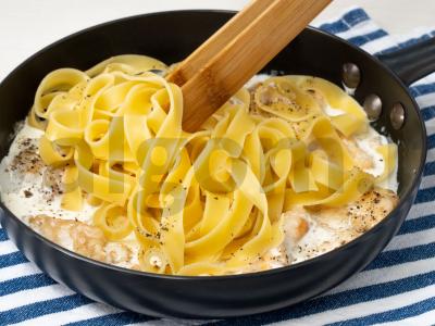 Taliatelle su kalakutienos filė ir brendžiu Žingsnis 2