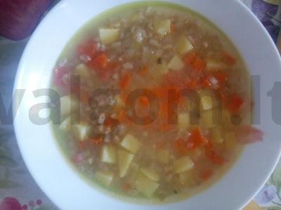 Pasninkų sriuba su perliniu miežiu pagrindine nuotrauka