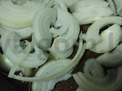 Vištienos kepenėlės su grikių garnyru Žingsnis 1