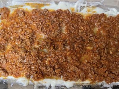 Klasikinė lazanja su vištienos faršu Žingsnis 9