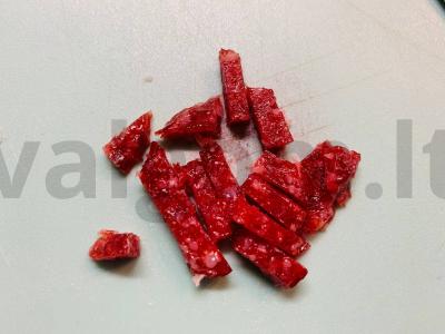 Blynai su saliami „Aštrūs“ Žingsnis 4