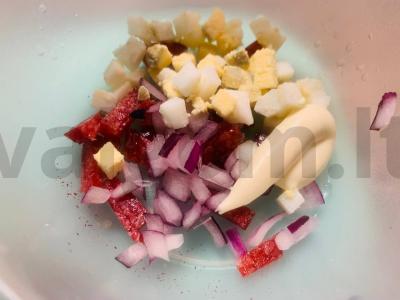 Blynai su saliami „Aštrūs“ Žingsnis 5