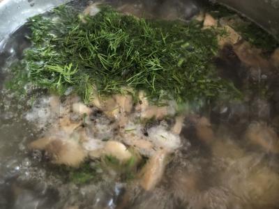 Lengvas grybų sriuba Žingsnis 4