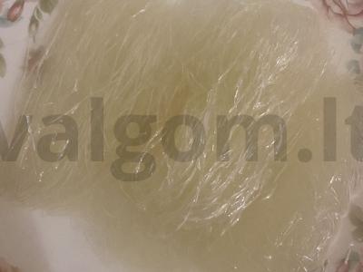 Funchosa su vištiena, baklažanais, paprika ir grybais Žingsnis 8