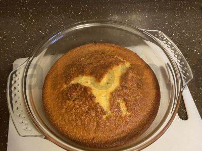 Citrininis pyragas su razinomis Žingsnis 4