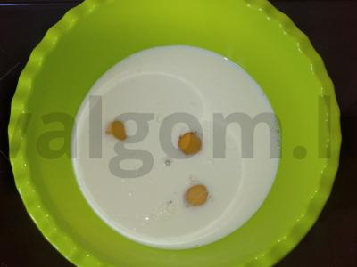 Blynai su mėsa ir žolelėmis Žingsnis 1