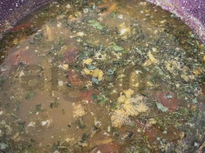 Bulvių sriuba su troškiniu pagrindine nuotrauka