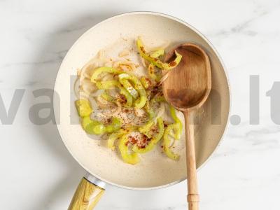 Keptas baklažanas salotas Žingsnis 4