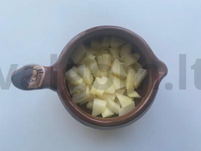 Bulvės su šonine orkaitėje Žingsnis 2