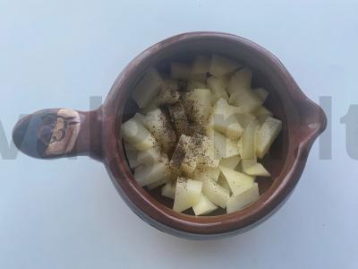 Bulvės su šonine orkaitėje Žingsnis 3