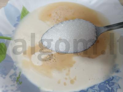 Ploni blynai su varenečiu arbatai Žingsnis 3