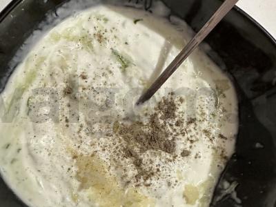 Vasaros šviežias padažas mėsai Žingsnis 4