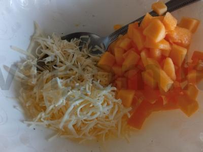 Moliūgų apkepas su sūriu Žingsnis 1