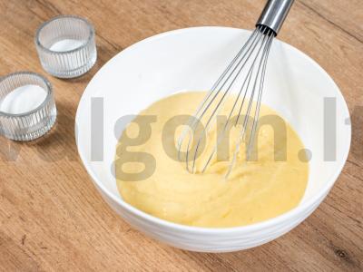 Mini tortas su uogų įdaru Žingsnis 1