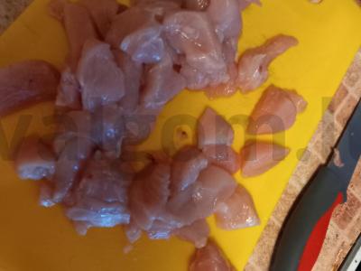 Kumpio plovas su agurkais Žingsnis 1