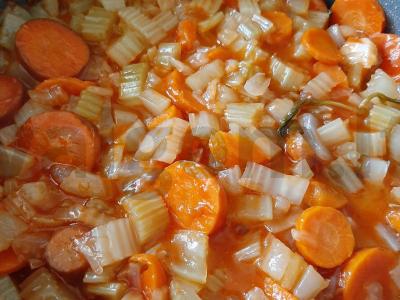 Troškintas salieras su daržovėmis ir kumpiu Žingsnis 5