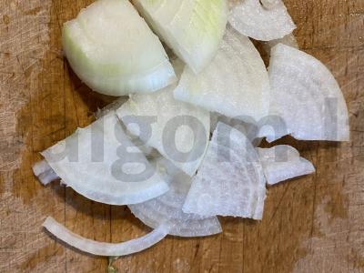 Salotas su traškiais baklažanais Žingsnis 4