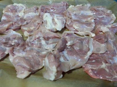 Vištienos filė su daržovėmis ir funčozu Žingsnis 1