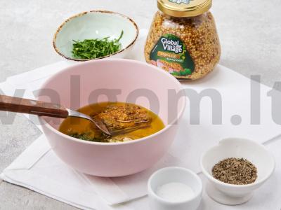 Naudingas salotas su daigintu mašu Žingsnis 1