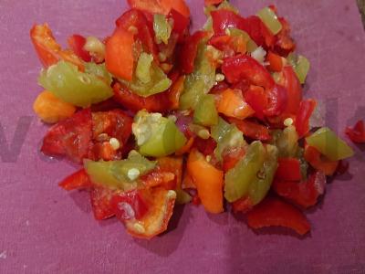 Žuvienė iš navagos su saldžiuoju pipiru ir perliniu miežiu Žingsnis 4