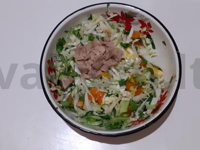 Sultinga persimonė su rukola ir petražolėmis Žingsnis 3