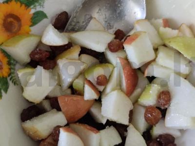 Varškės apkepas su moliūgu ir obuoliais Žingsnis 2