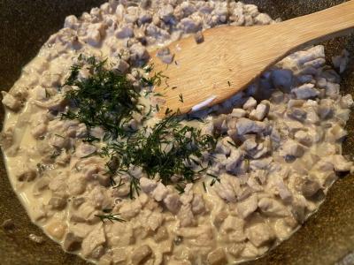 Lasagna su vištiena ir grybais „Neįprasta“ Žingsnis 4